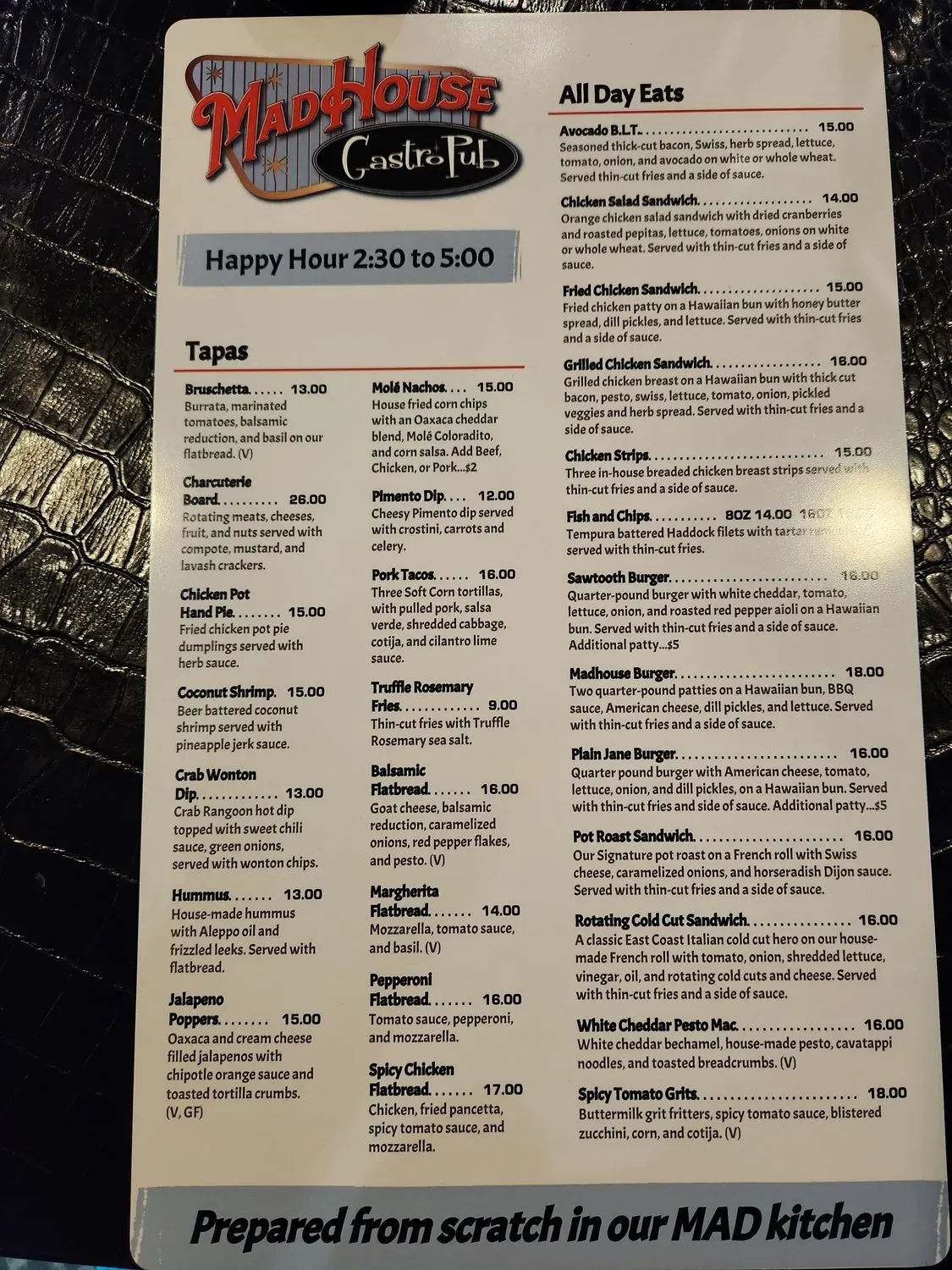 Menu 4