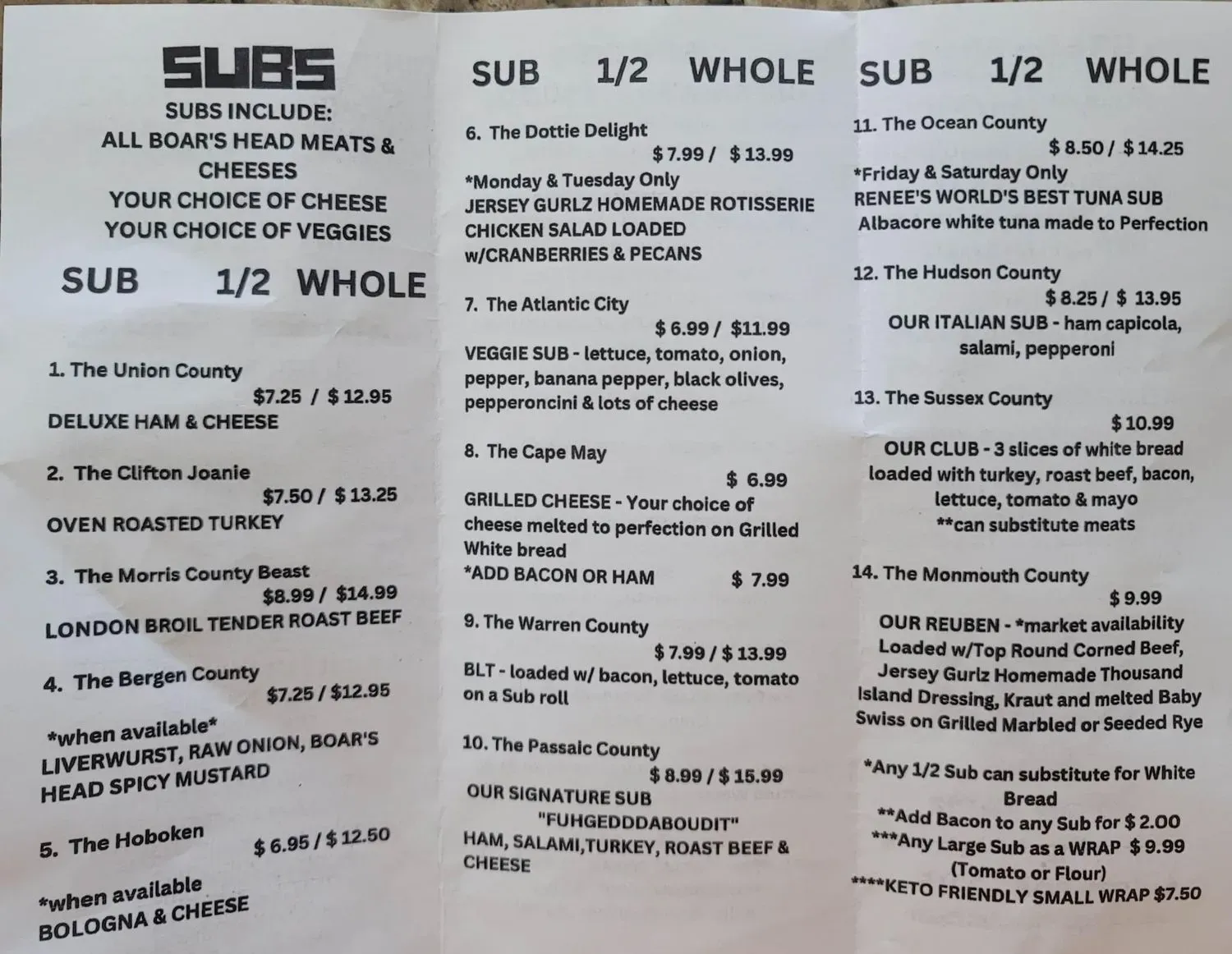 Menu 3