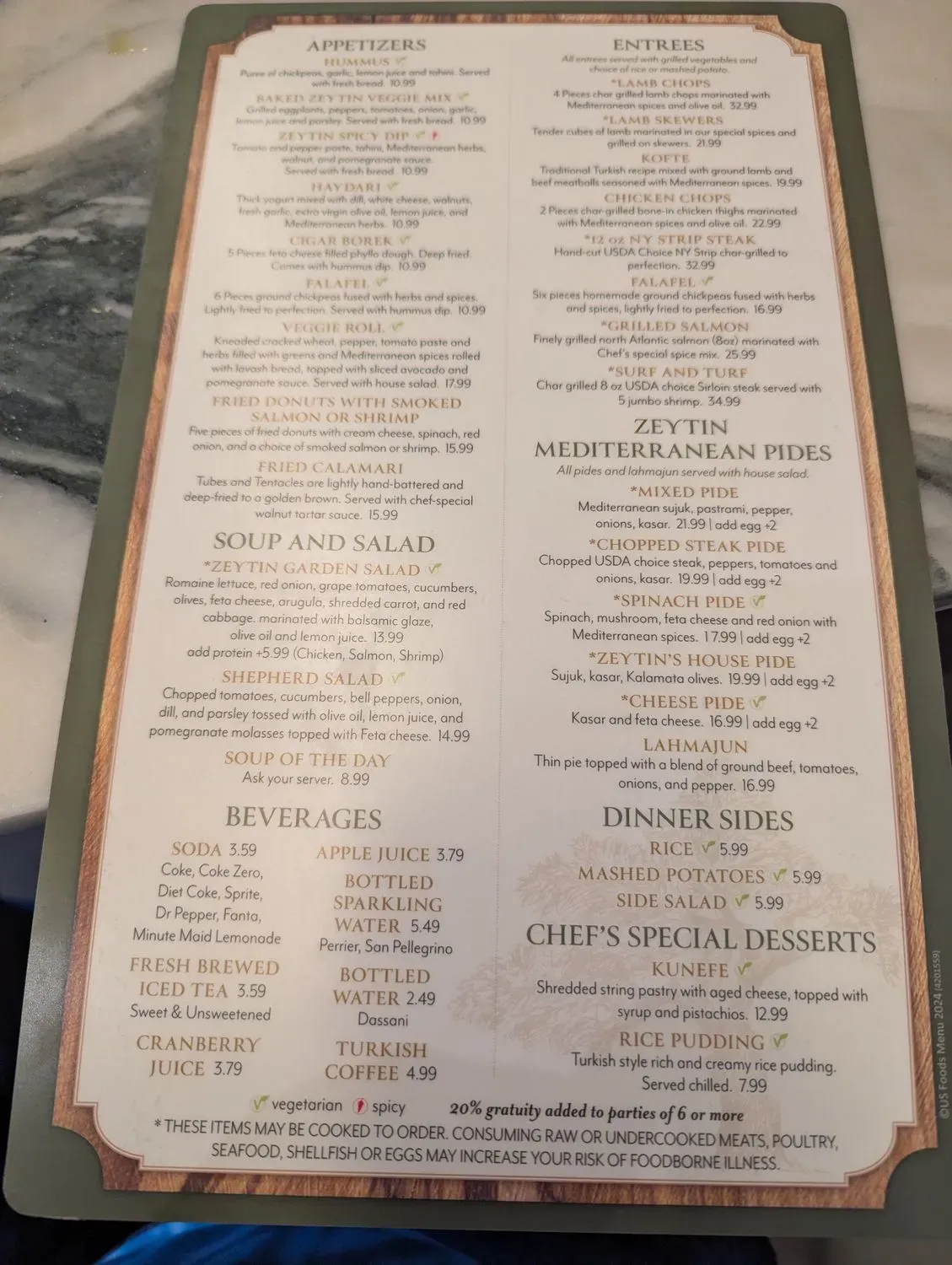 Menu 6