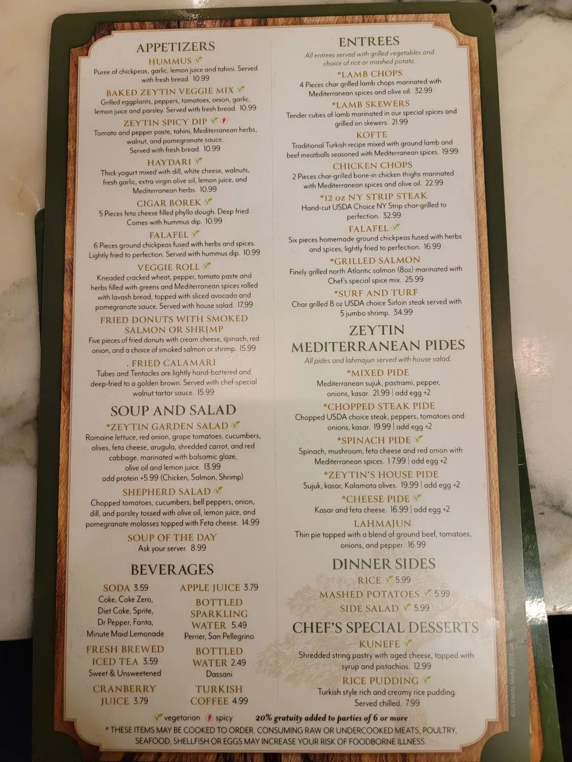 Menu 5