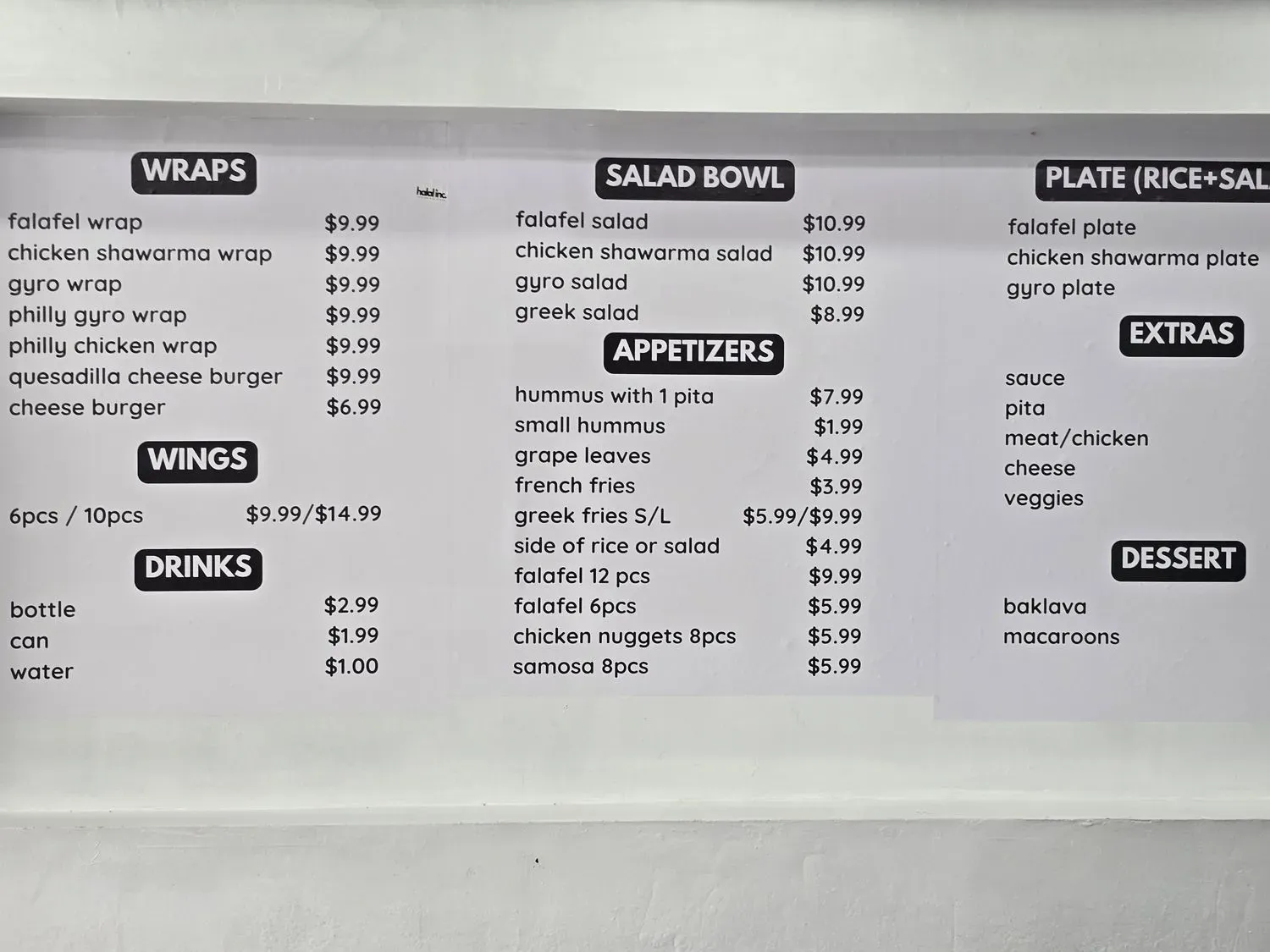 Menu 1