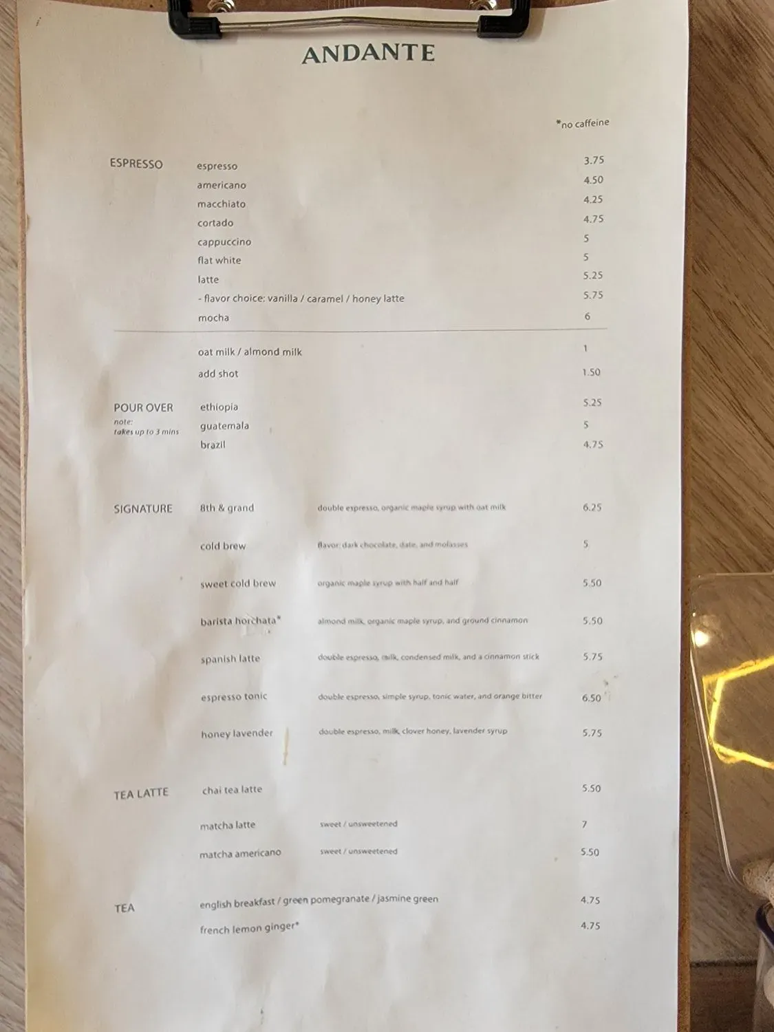 Menu 5