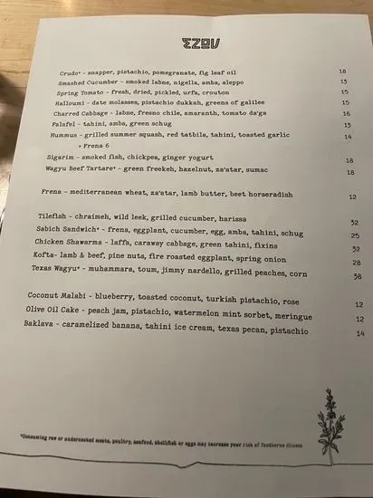 Menu 4