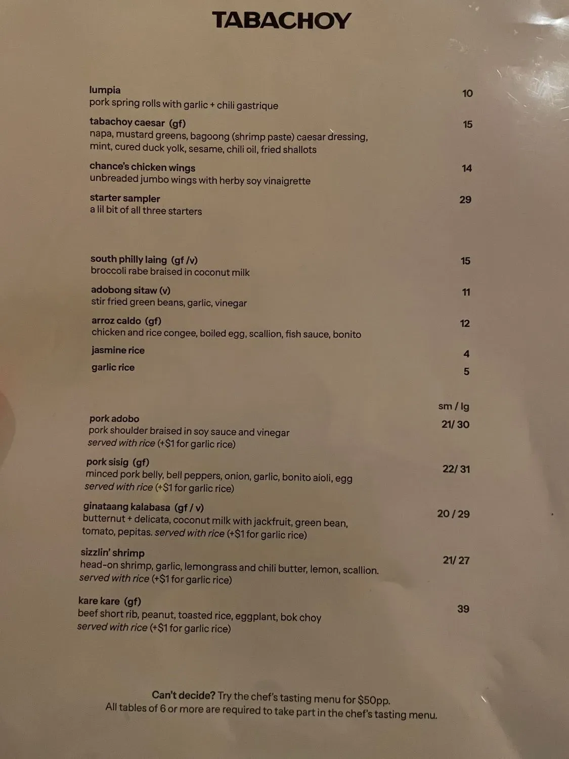 Menu 5