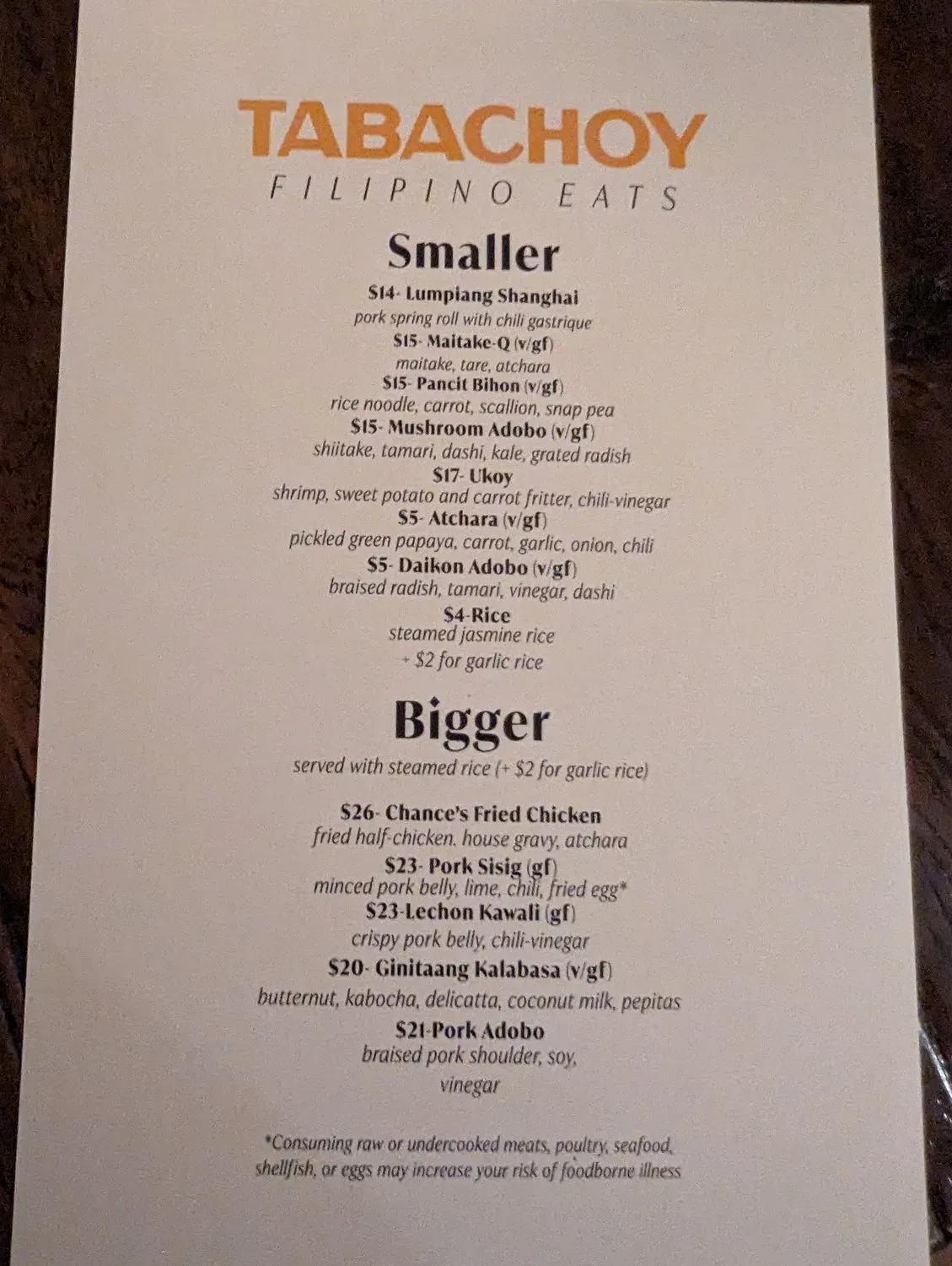 Menu 2