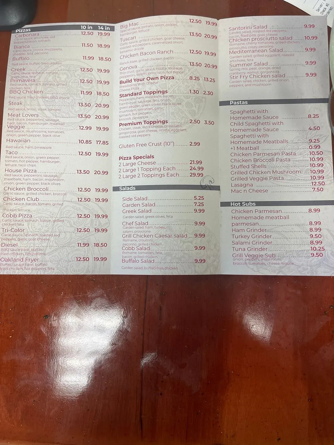 Menu 1