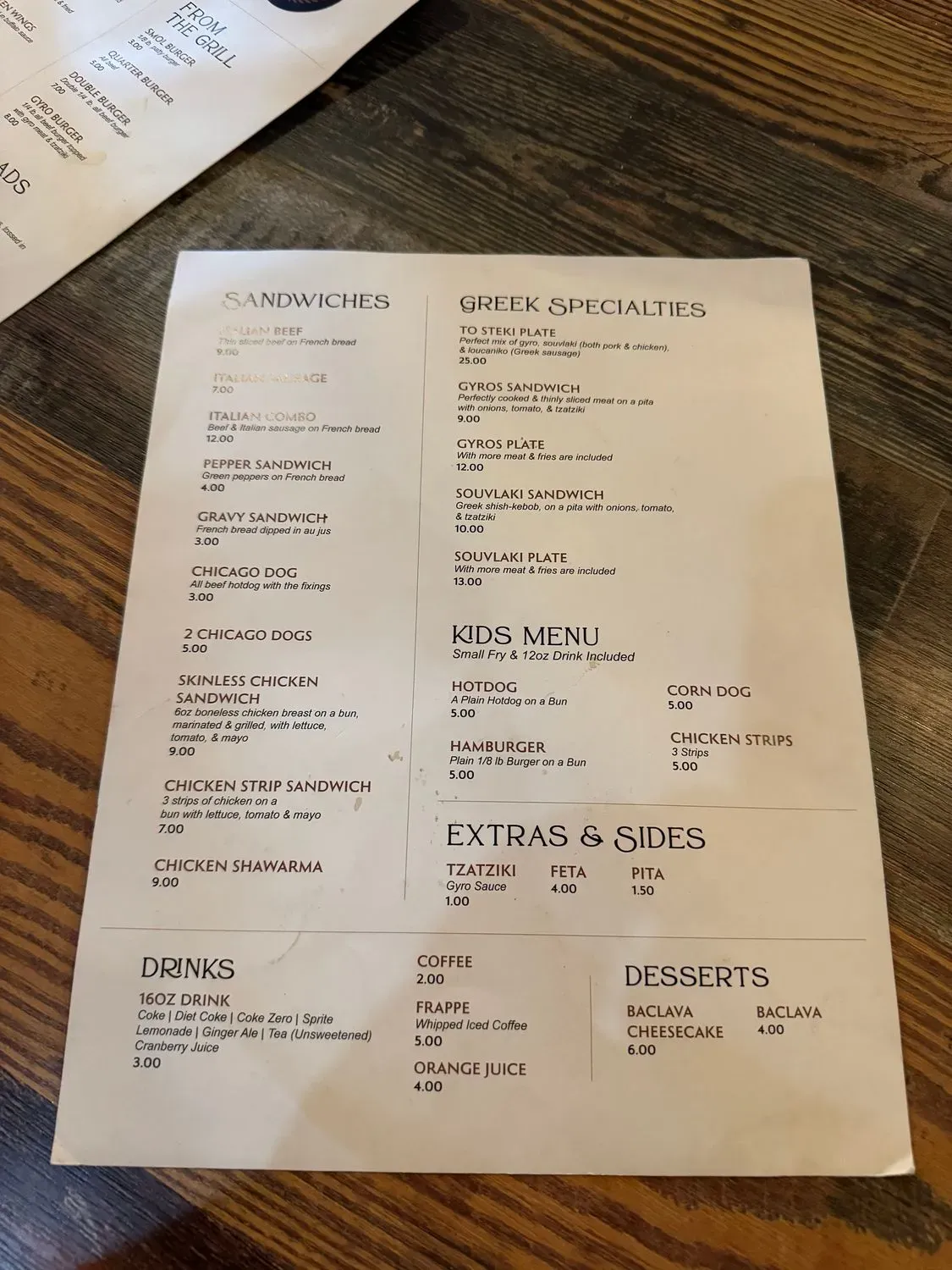 Menu 6