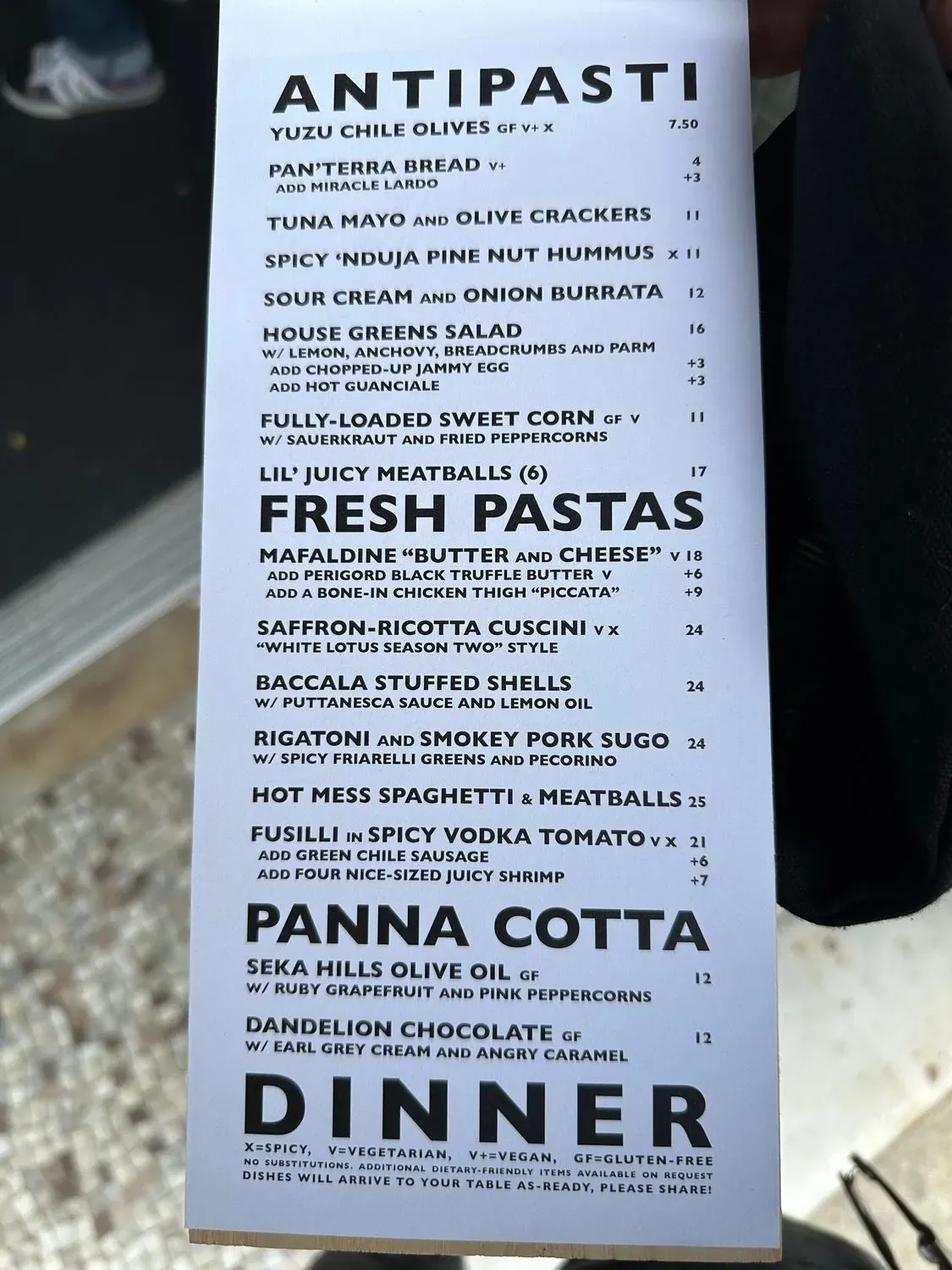 Menu 1