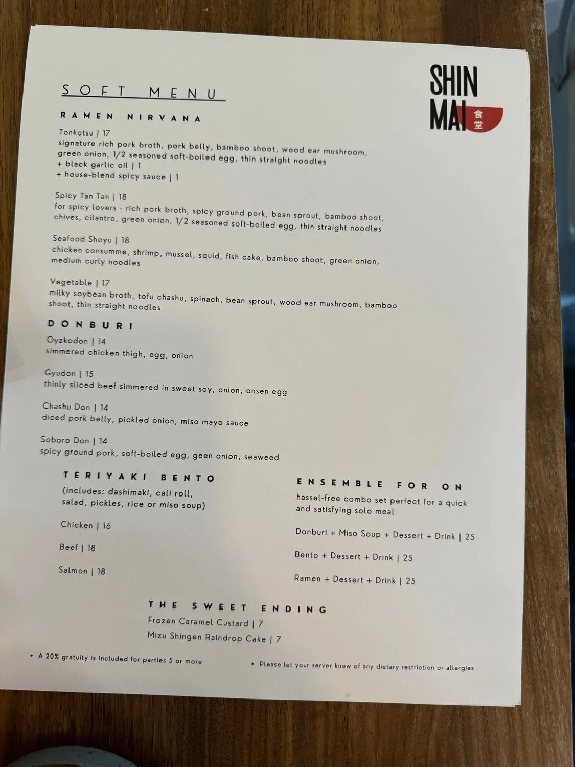 Menu 4