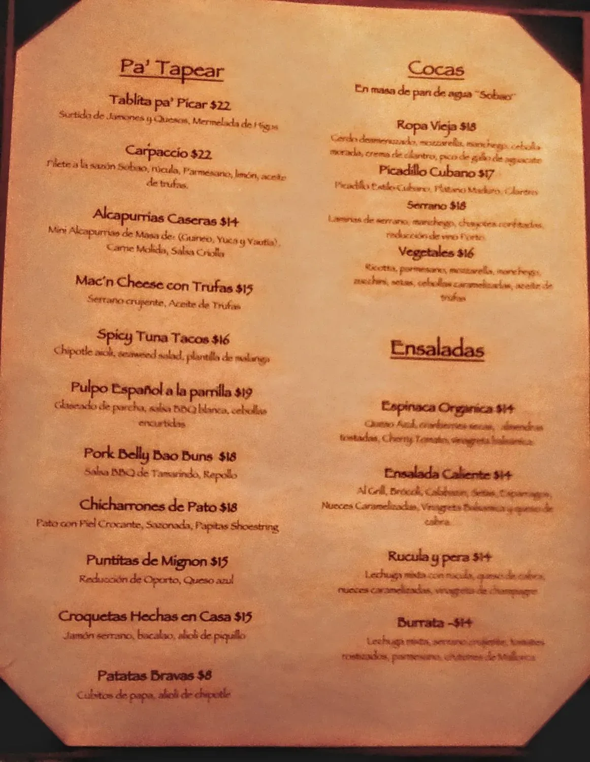 Menu 2