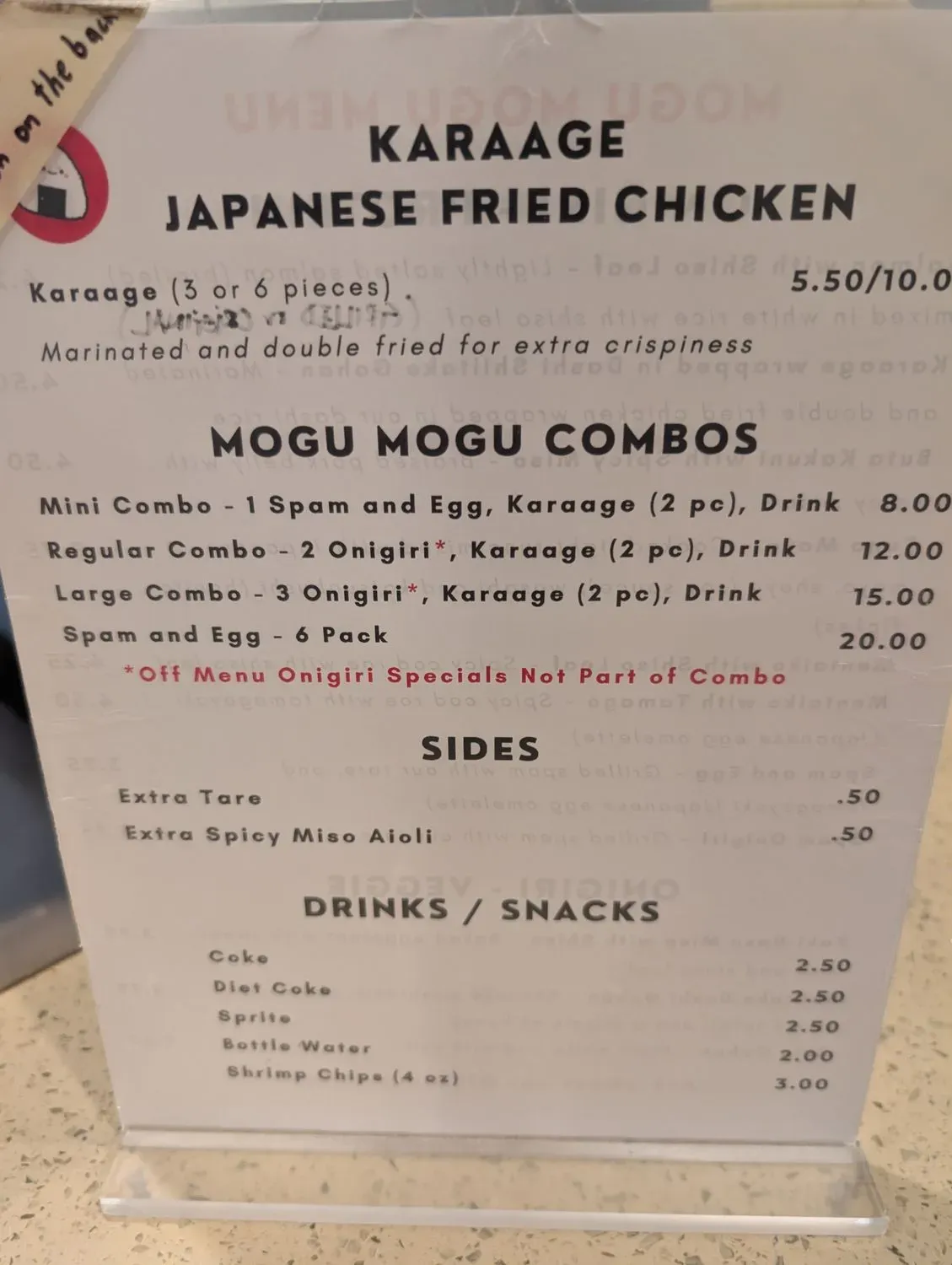 Menu 5