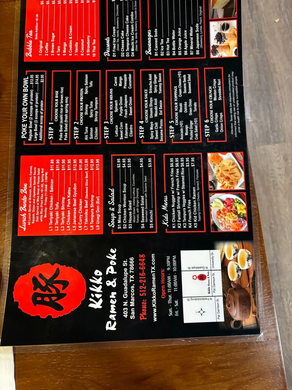 Menu 5