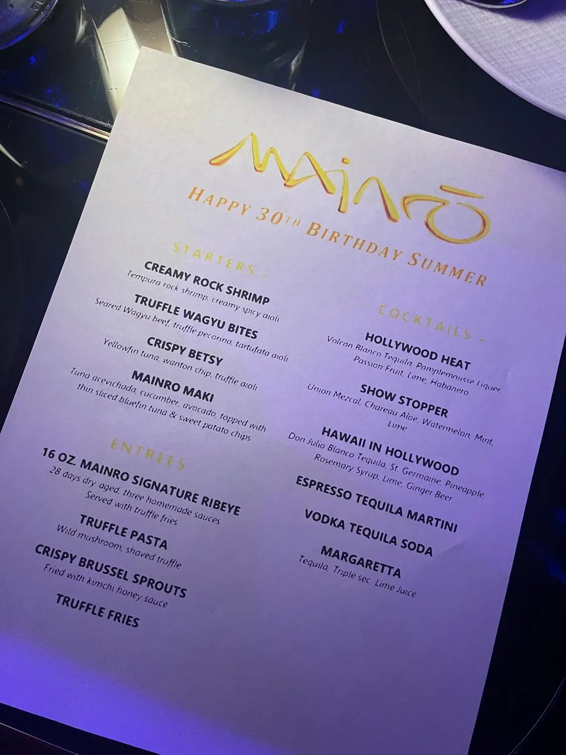 Menu 2