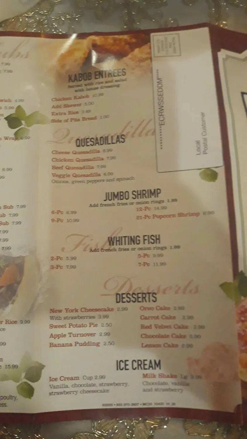 Menu 5