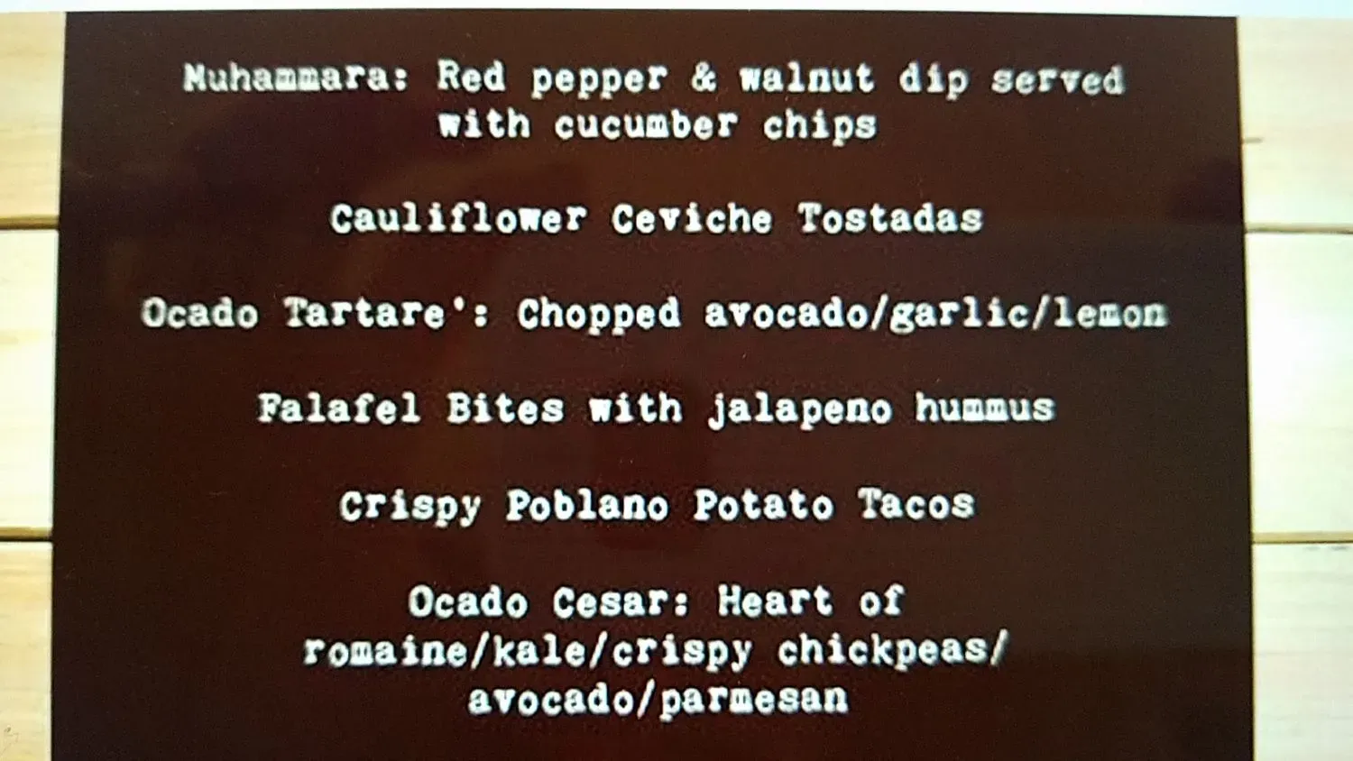 Menu 6