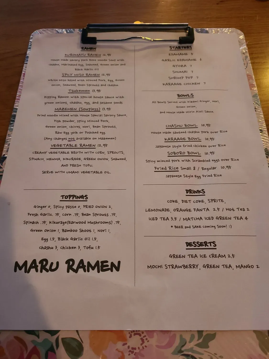 Menu 3