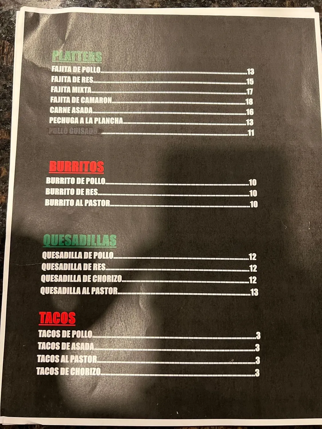 Menu 3