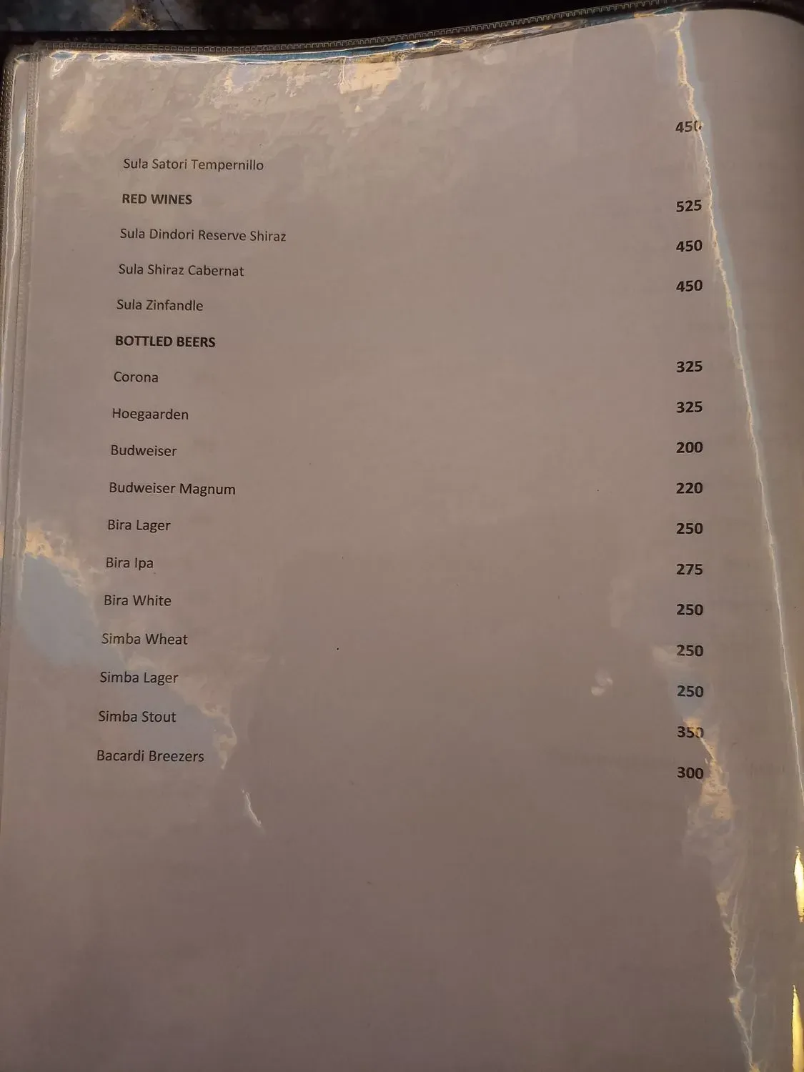 Menu 4