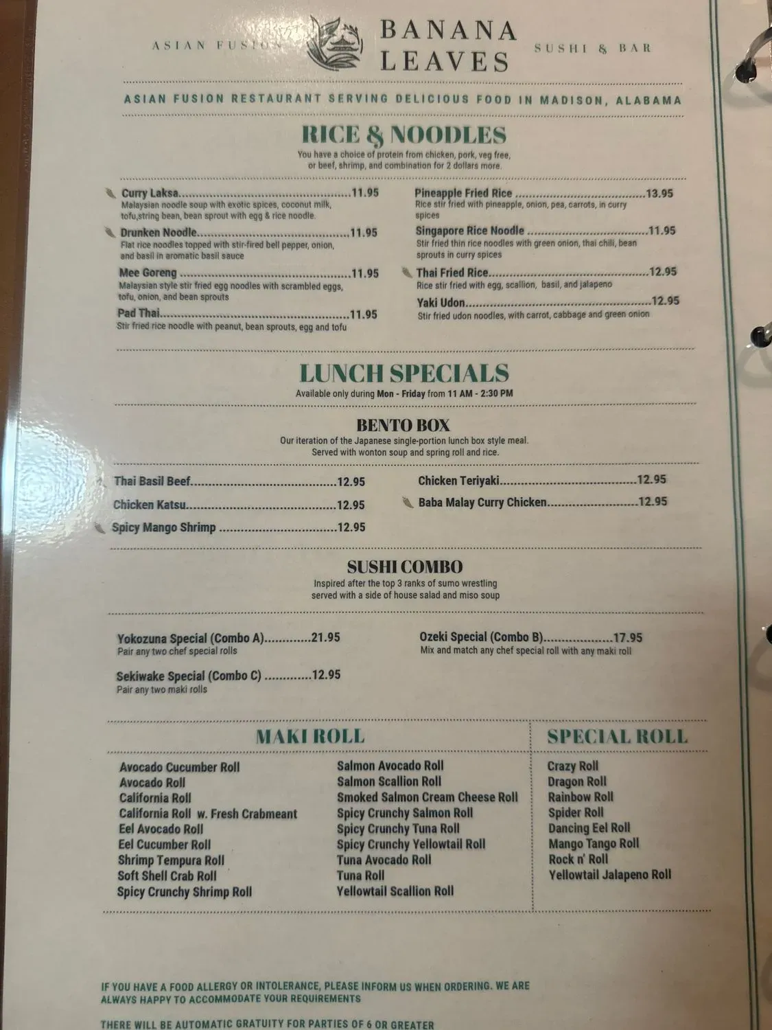 Menu 4