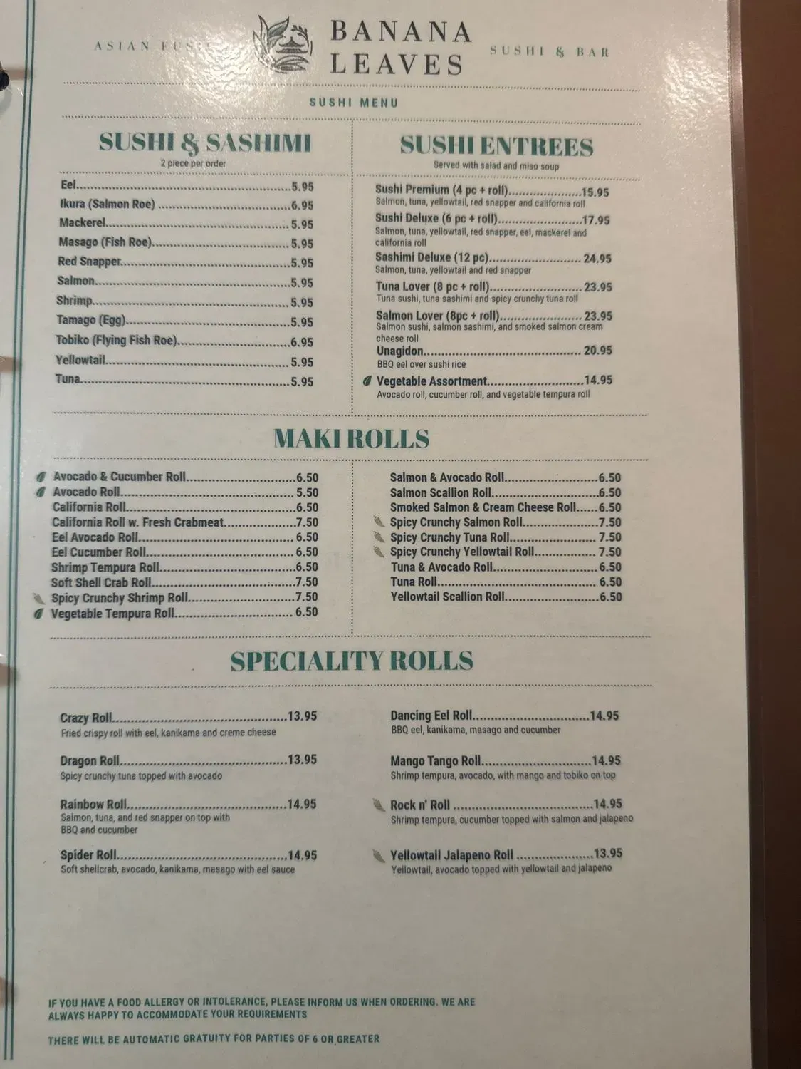 Menu 5