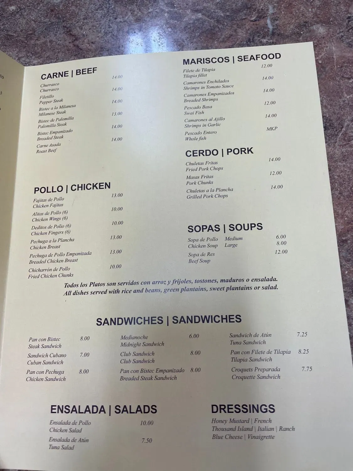 Menu 3