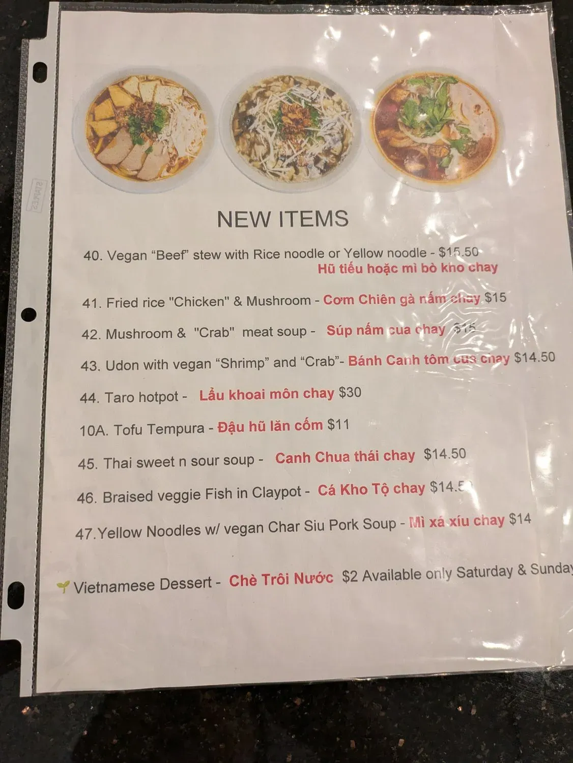 Menu 6