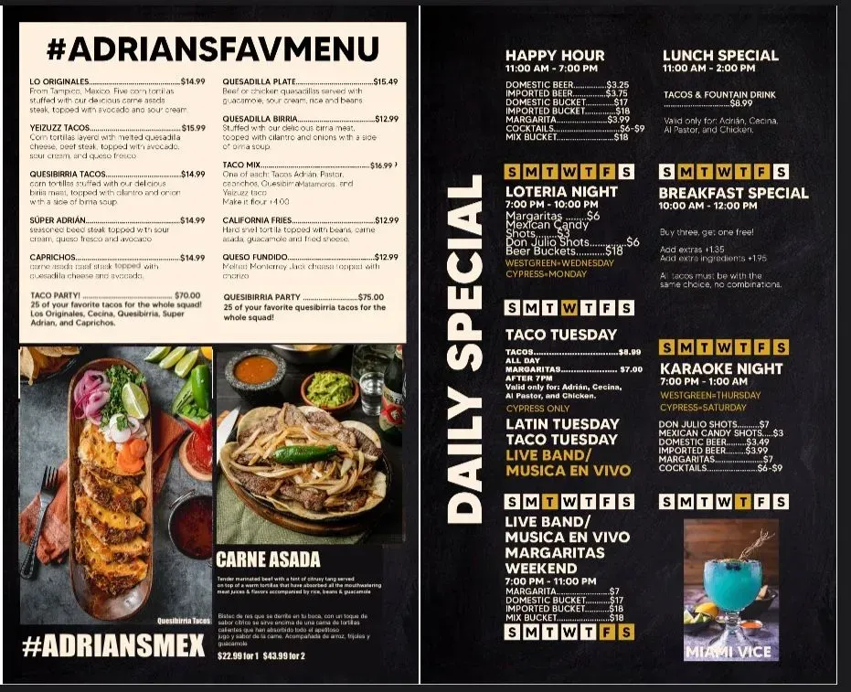 Menu 1