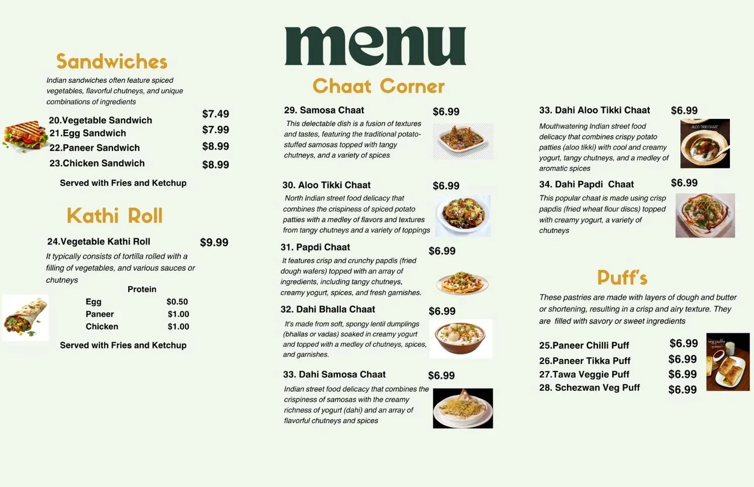 Menu 3