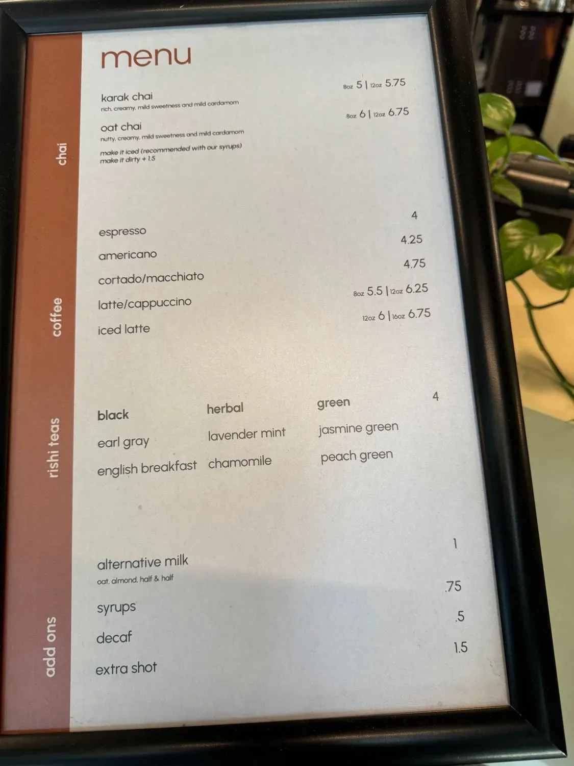 Menu 5