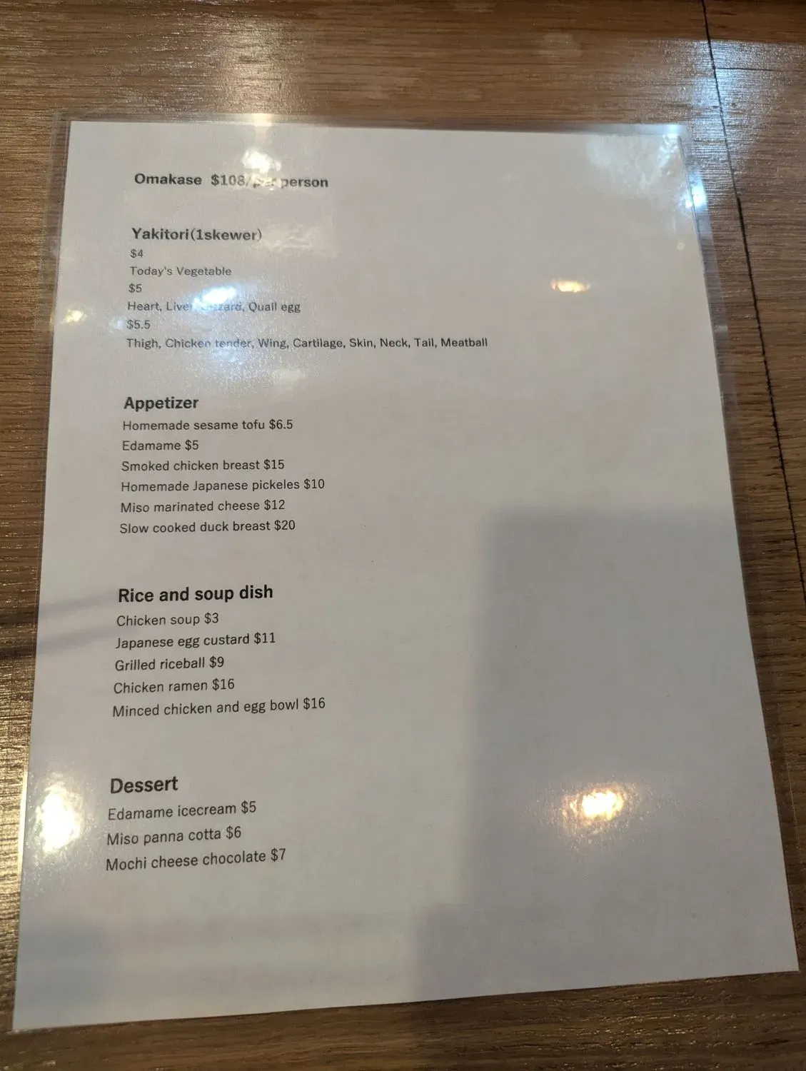 Menu 4