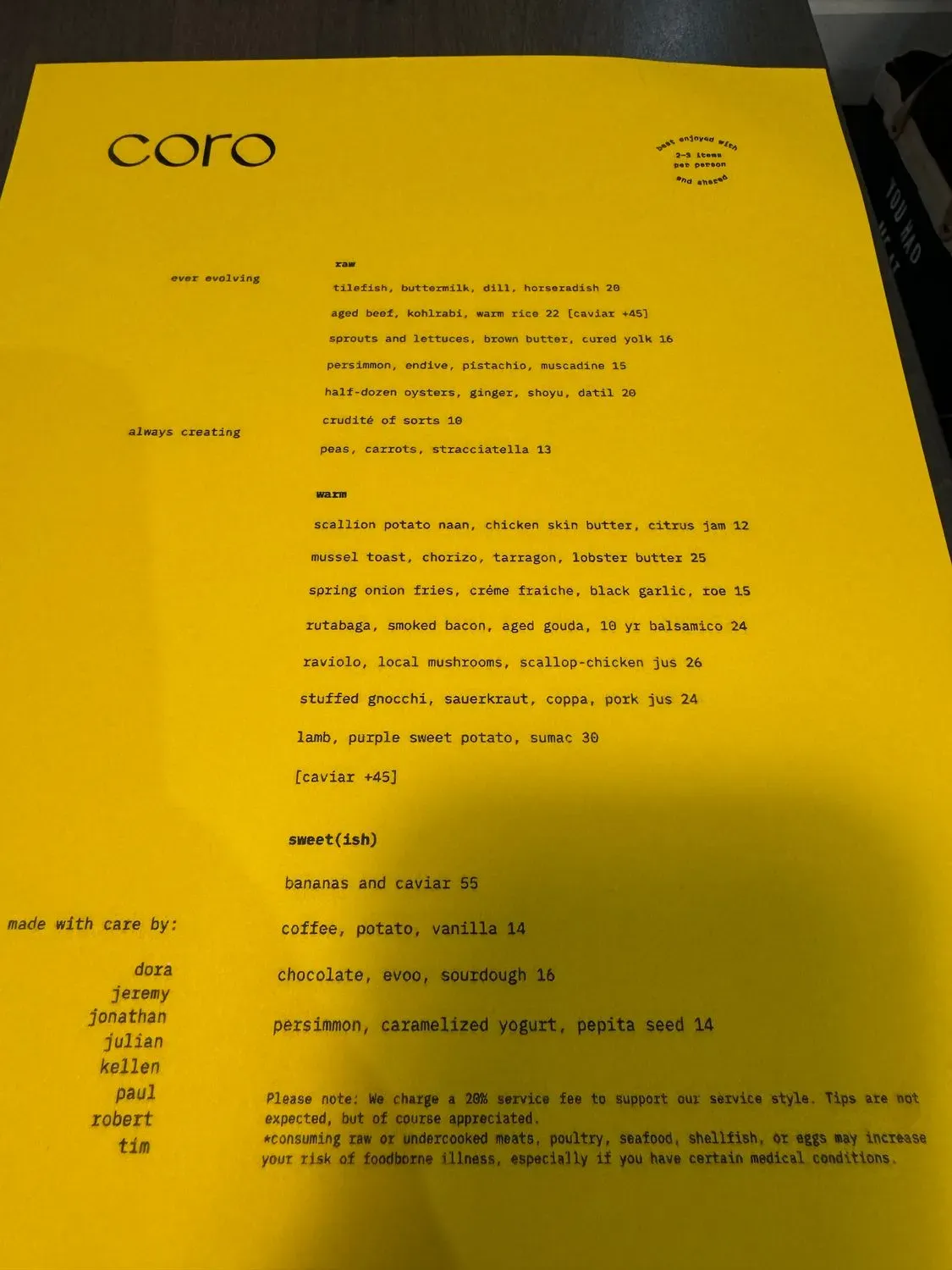 Menu 4