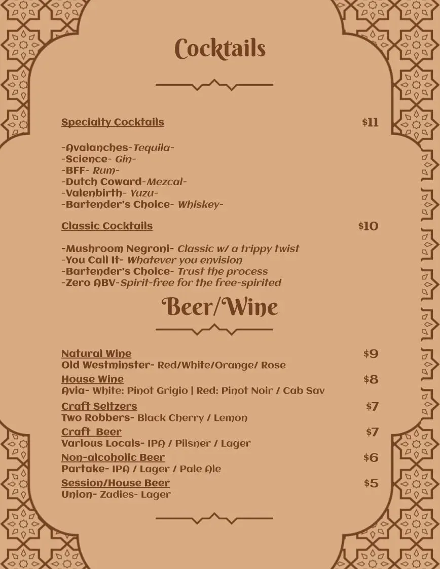 Menu 1