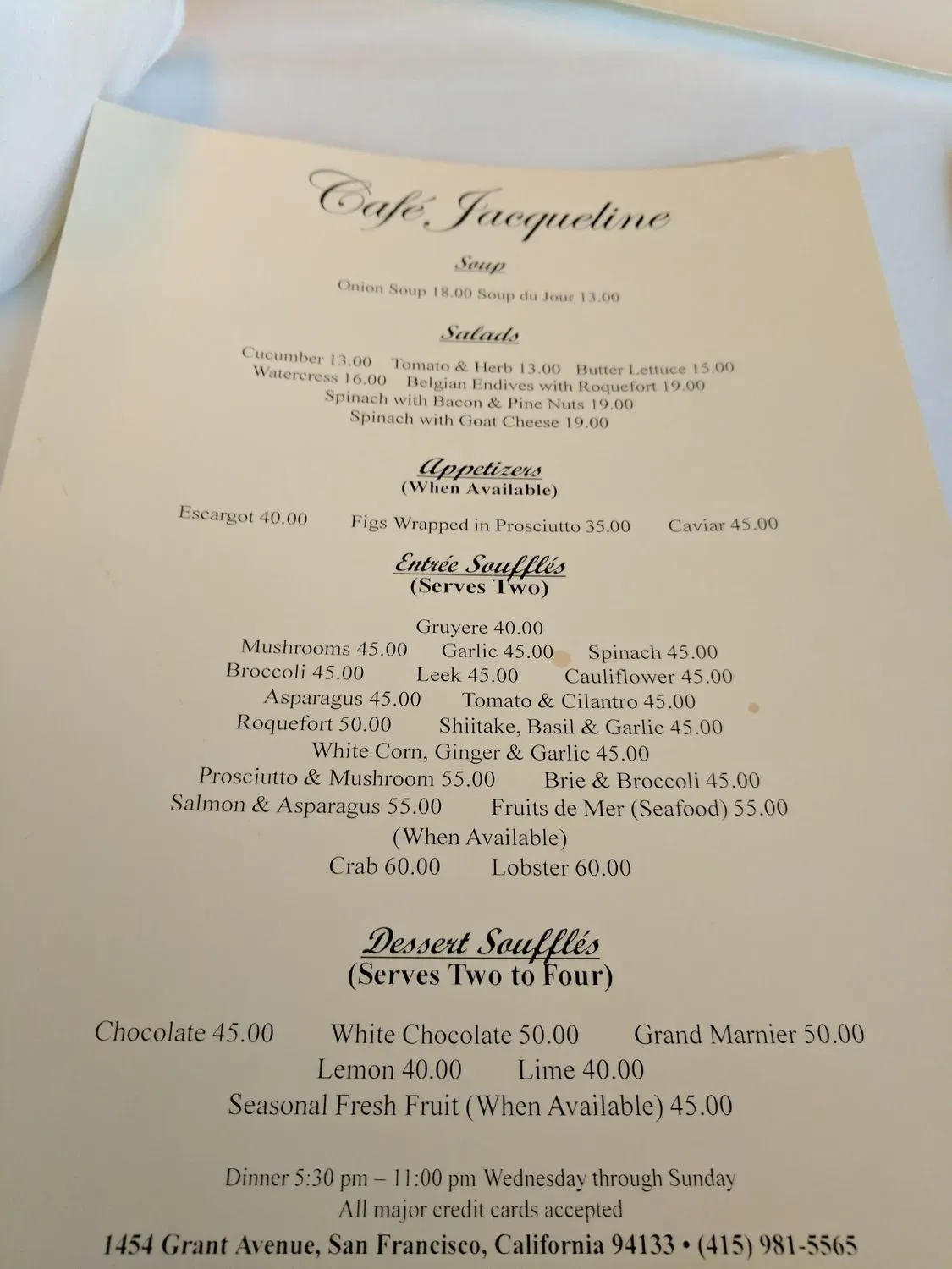 Menu 6