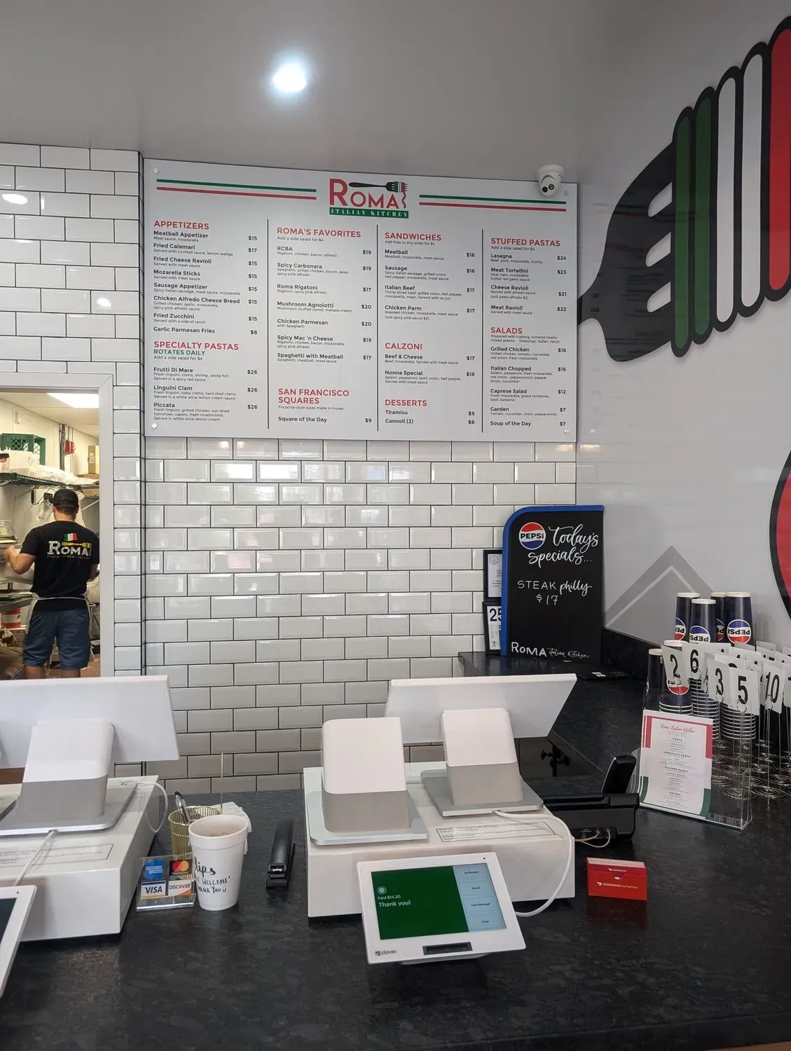 Roma Italian Kitchen Menu - Updated November 2025
