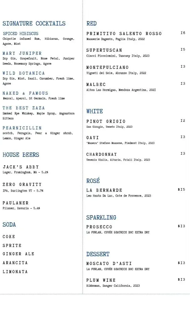 Menu 2