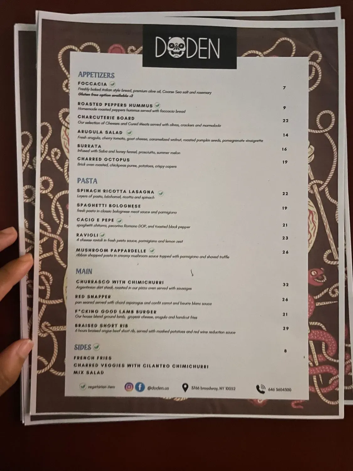 Menu 5