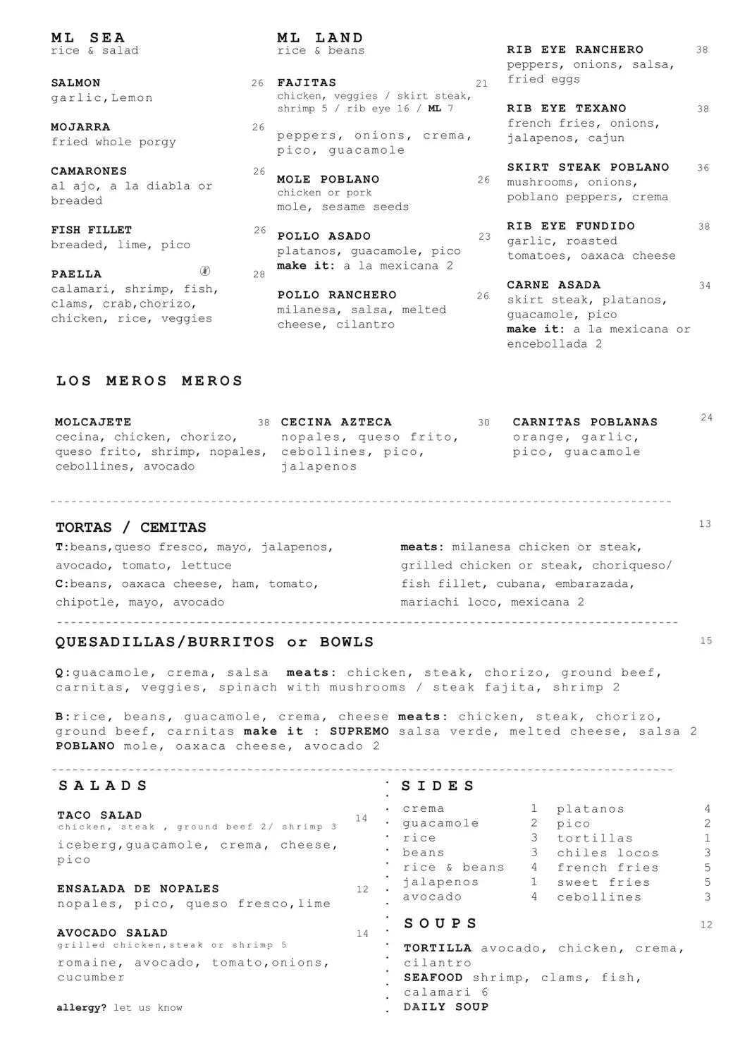 Menu 1