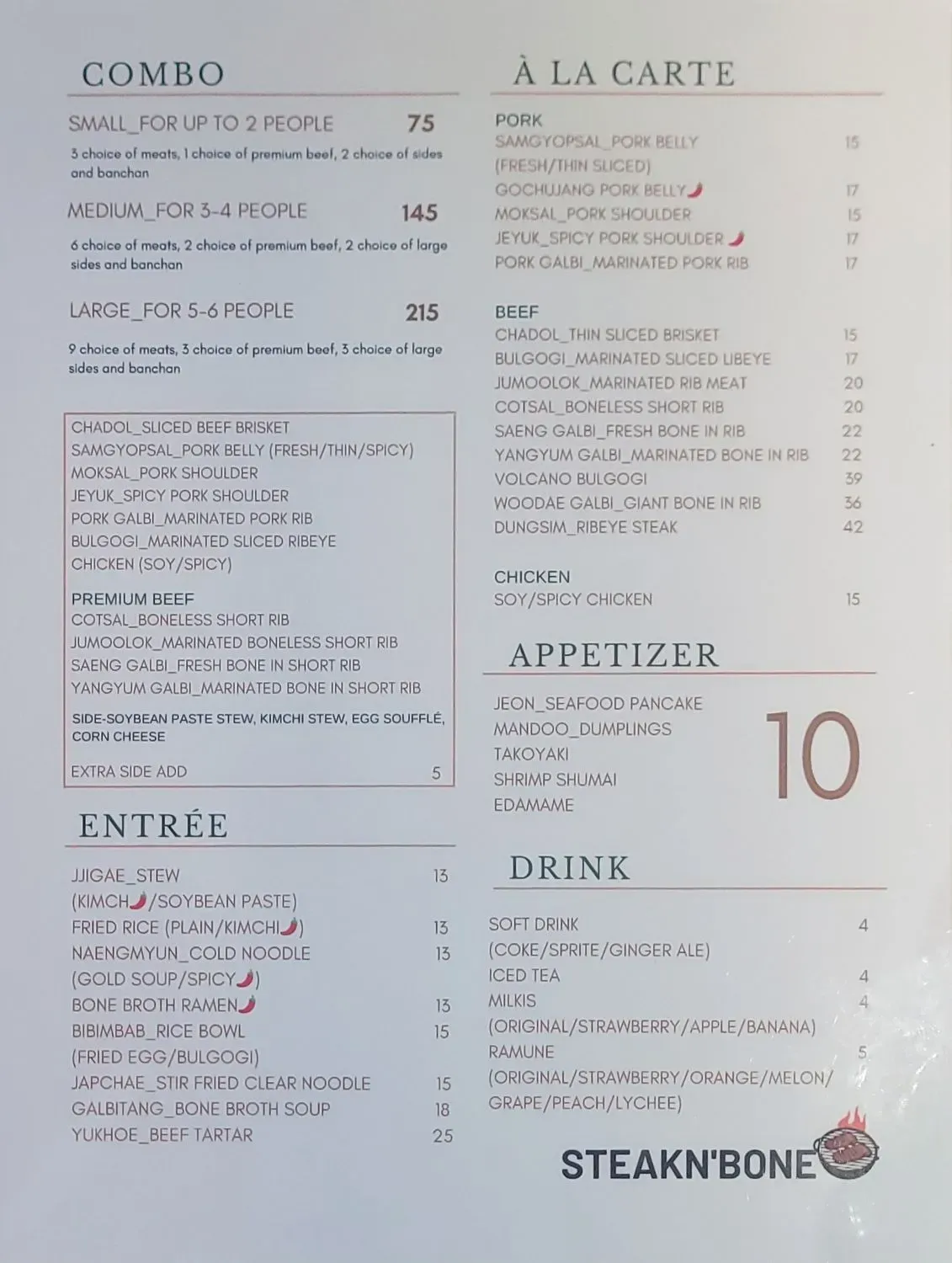 Menu 1