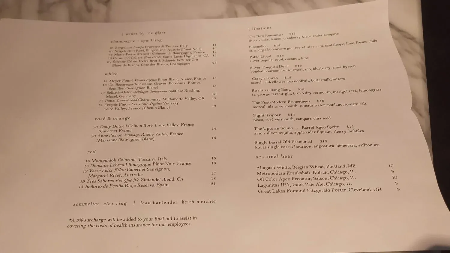 Menu 5