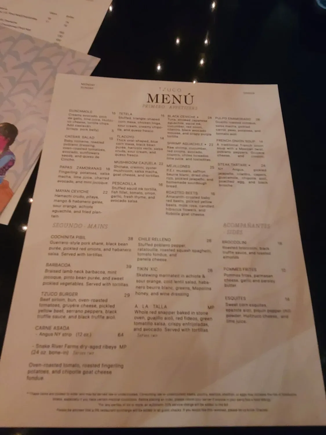 Menu 5