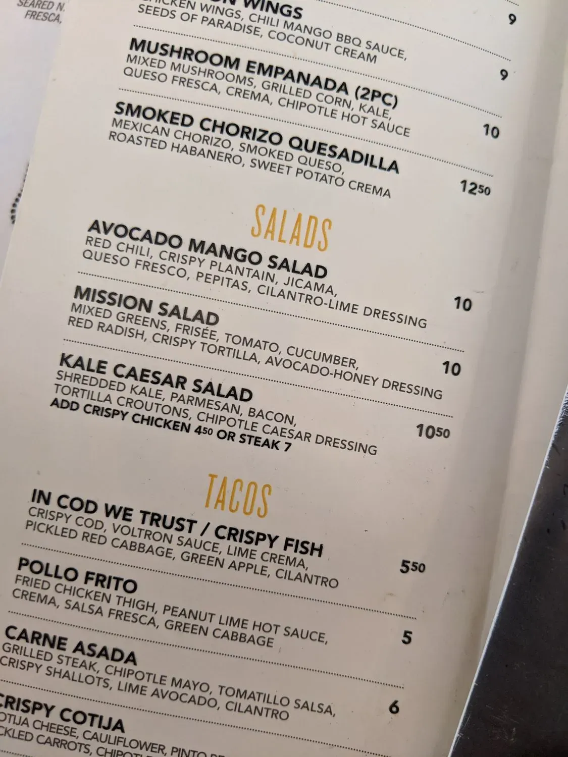 Menu 1