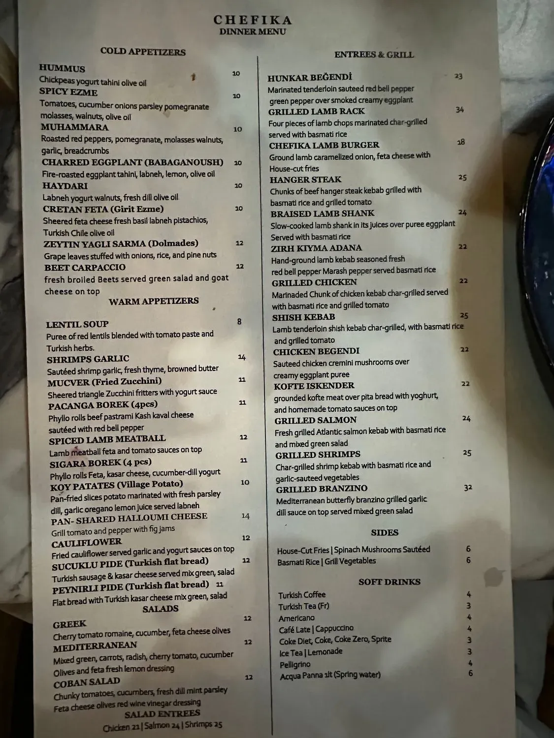 Menu 1