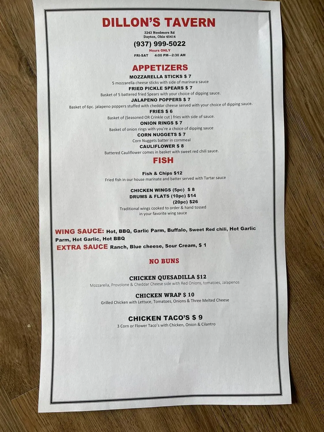 Menu 1