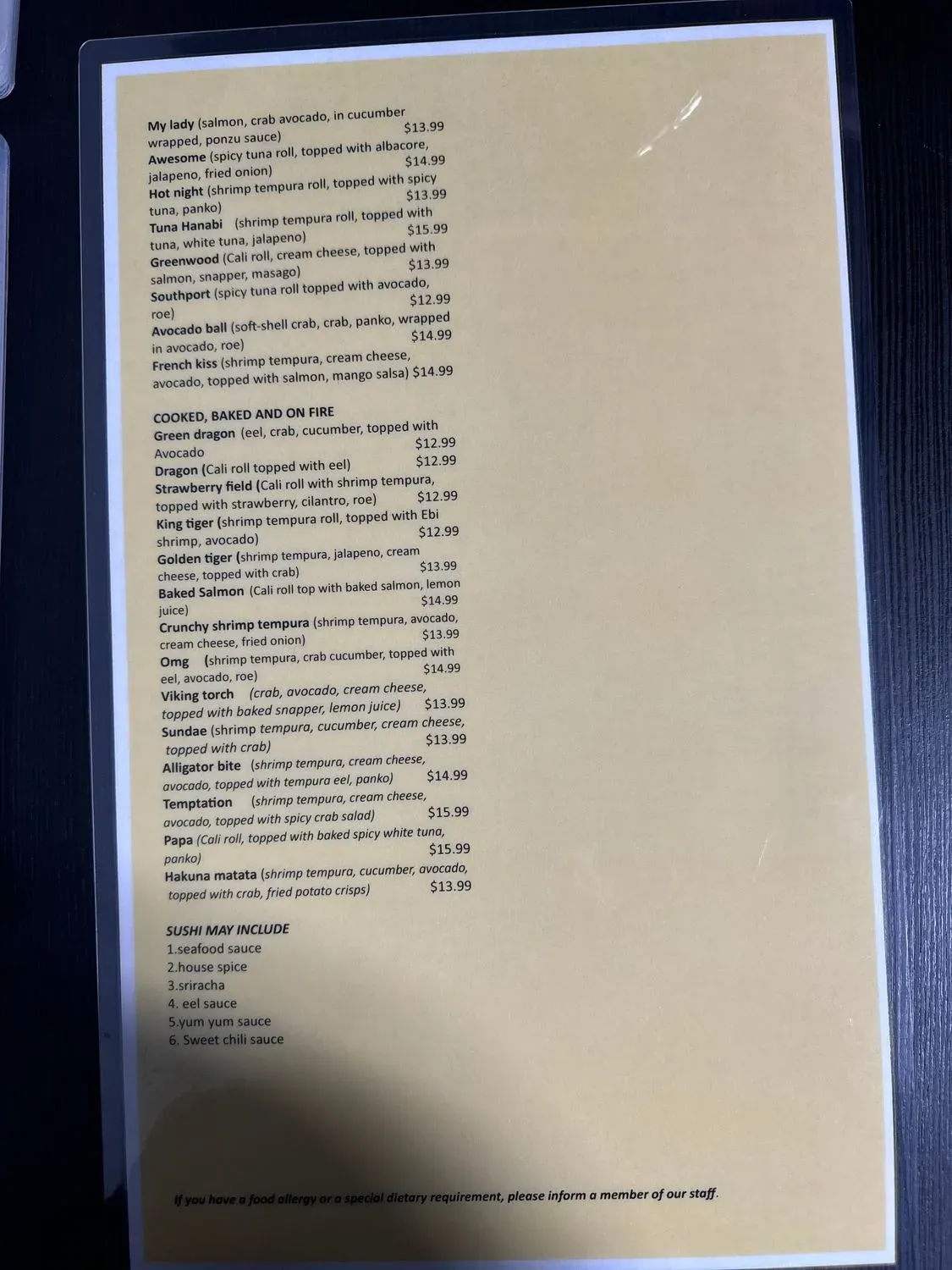 Menu 5