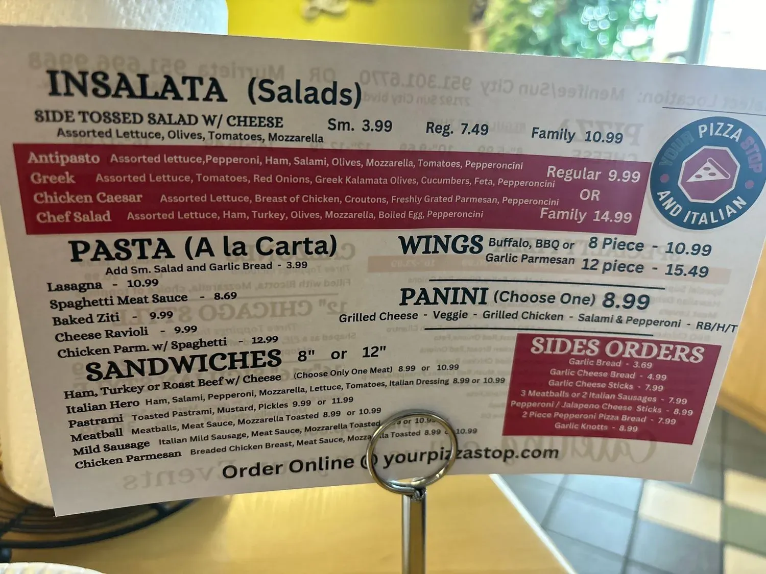 Menu 2