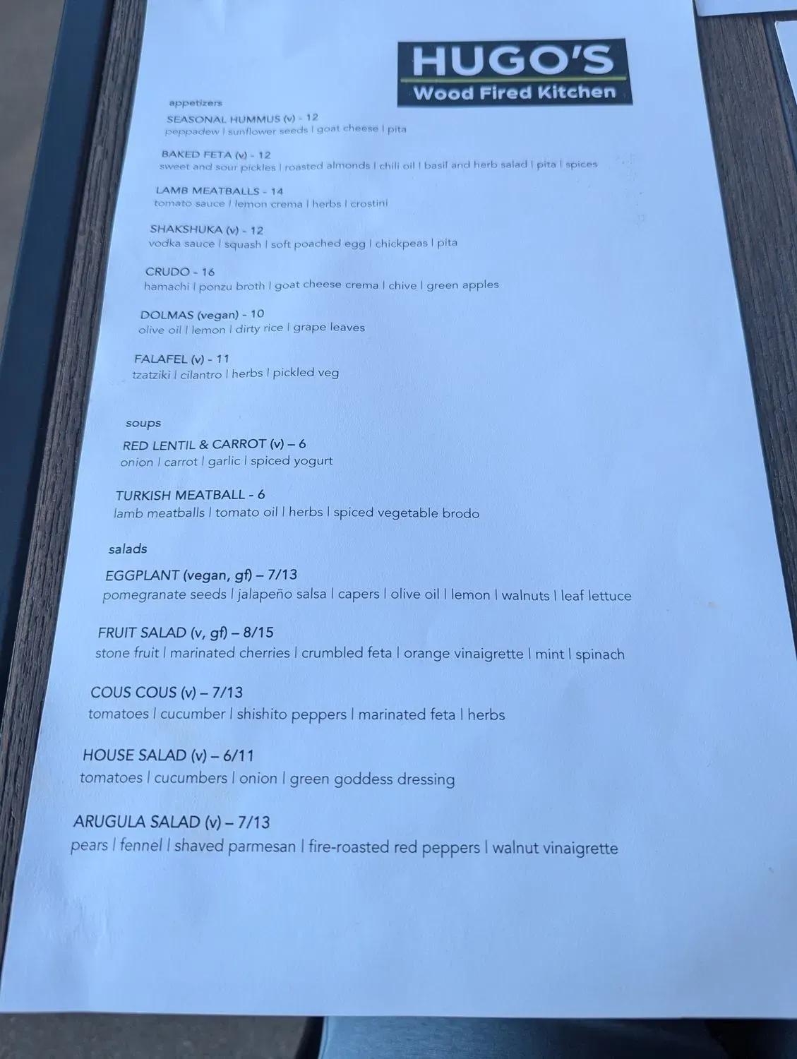 Menu 6