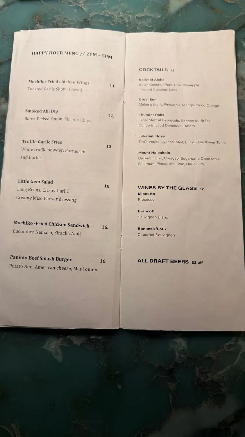 Menu 2