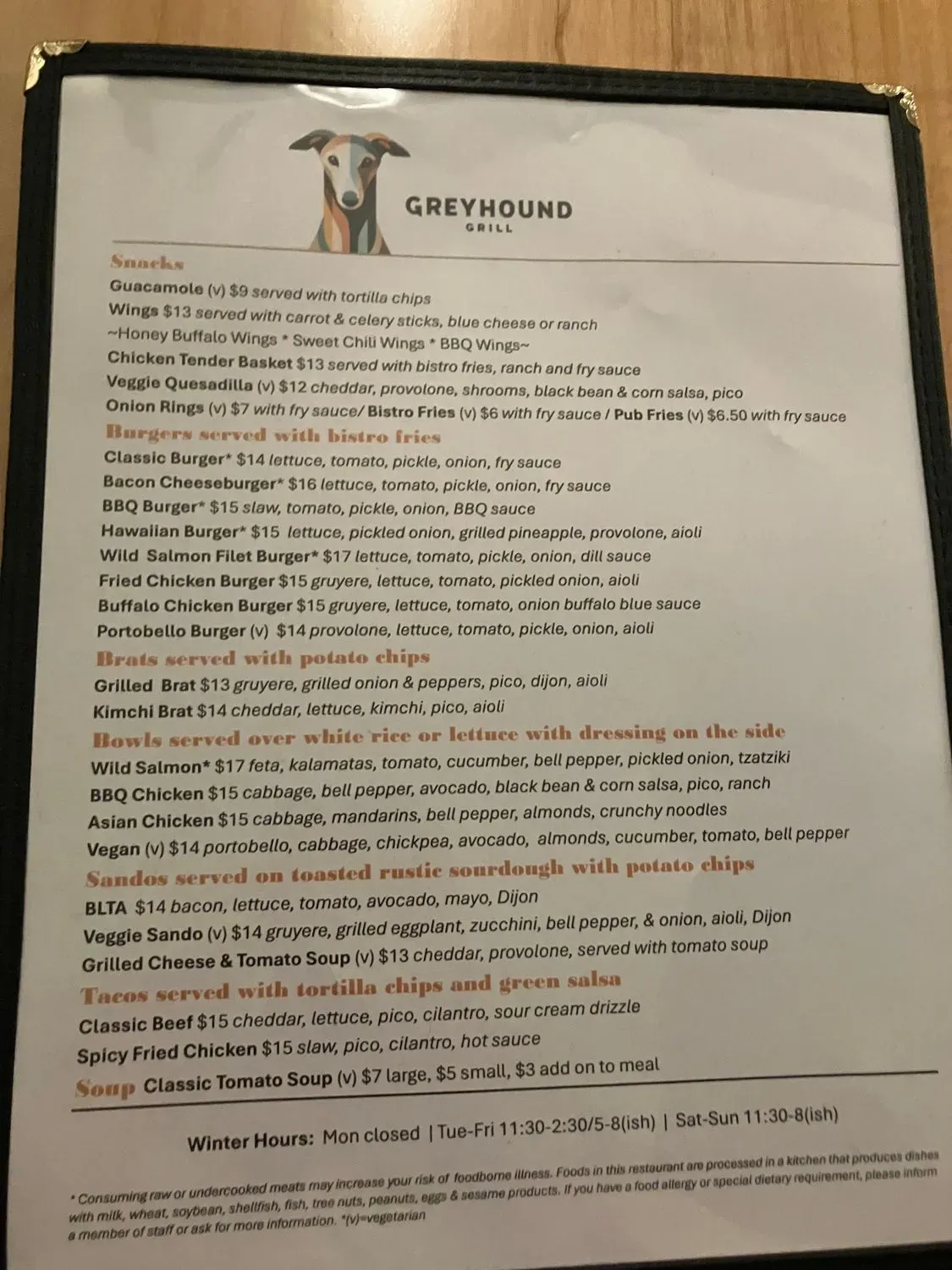 Menu 4