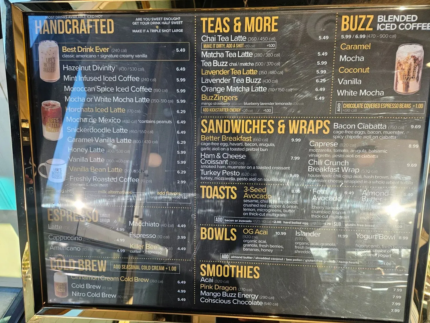 Better Buzz Coffee Tempe Menu Updated November 2025