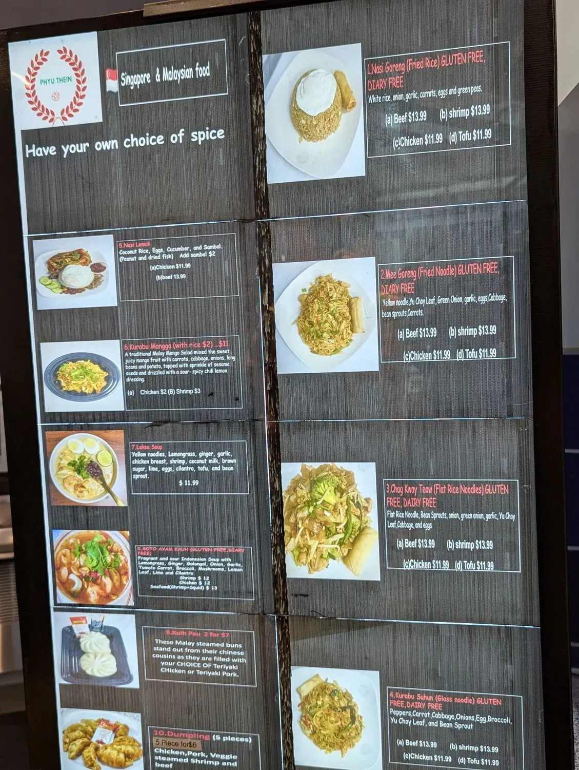 Menu 5